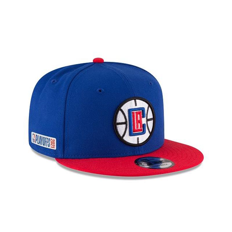 NBA Los Angeles Clippers Playoff Side Patch 9Fifty Snapback (UBS9818) - Yellow New Era Caps